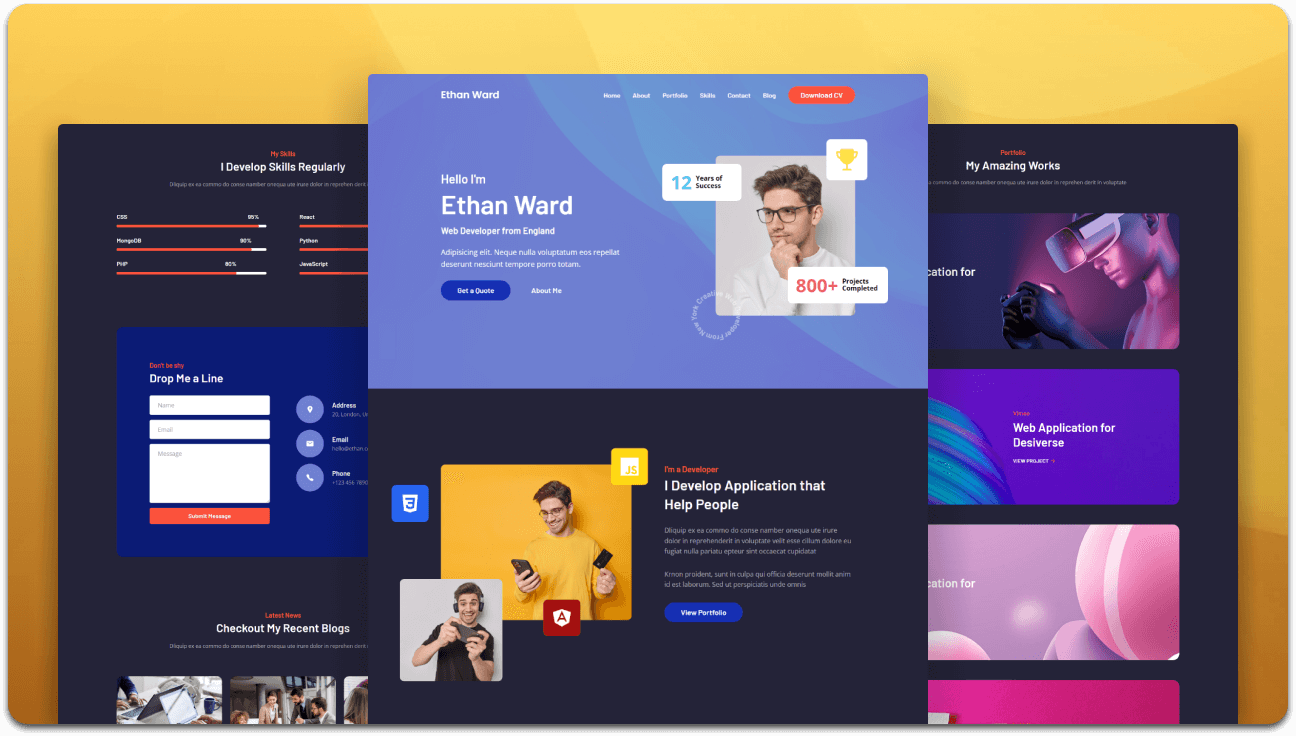 Personal Portfolio - The Ultimate Responsive Portfolio Website Template