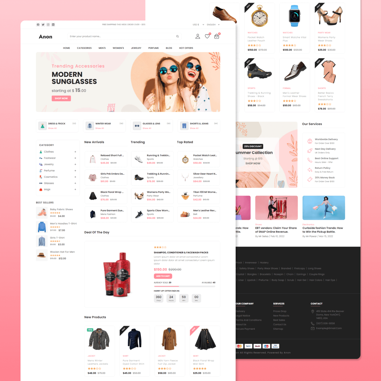 Anon - A Clean and Responsive eCommerce Website Template